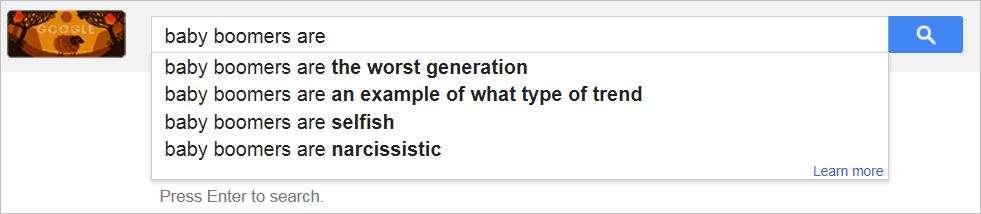 Baby Boomers Are - Google