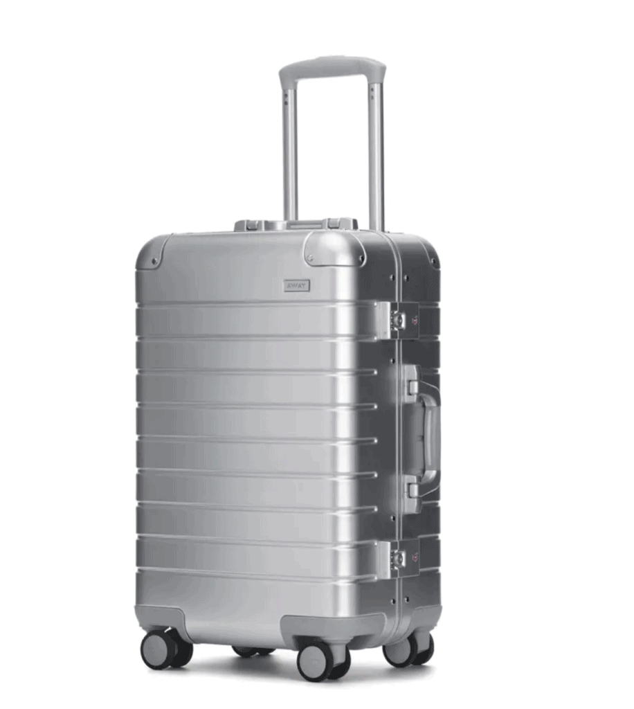 Matching Silver Luggage Set