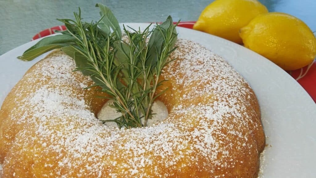olive oil lemon cake