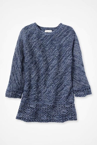 Marled Crochet-Trim Sweater from Coldwater Creek