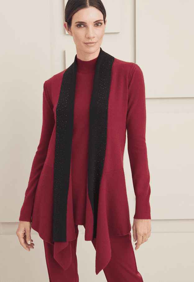 Essential Cashmere Jeweled Cardigan from Chico’s