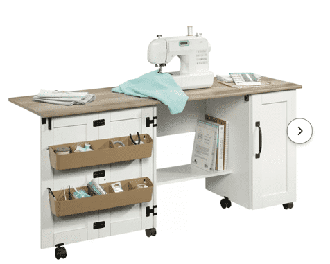 St. Nicholas 38.5'' x 19.5'' Foldable Engineered Wood Sewing Table from Wayfair