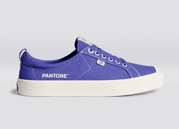 Pantone Very Peri/Off-White Canvas Sneaker 