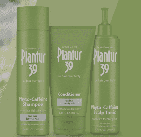 Plantur 39 combo - Shampoo, conditioner, and scalp tonic.