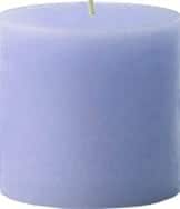 4" x 4" Unscented Pillar Candle (Periwinkle)