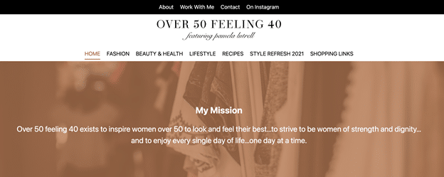 Over 50 Feeling 40 – Pamela Lutrell