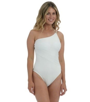 La Blanca Women’s Linea Costa One Shoulder One-Piece Swimsuit
