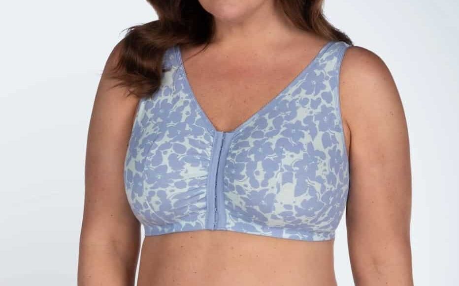 The Meryl - Cotton Front-Closure Leisure Bra from Leading Lady