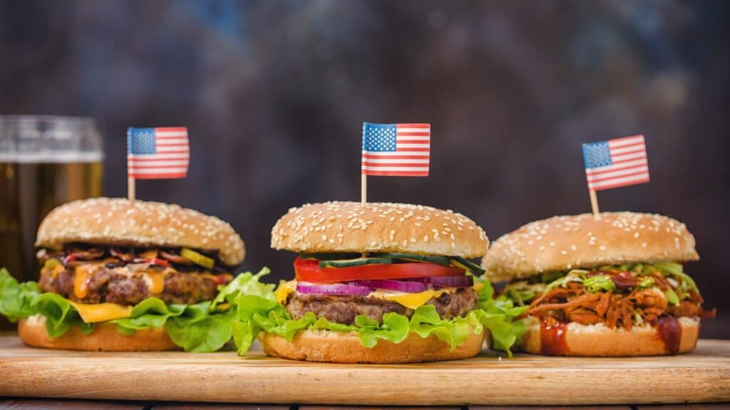 4th of July burgers