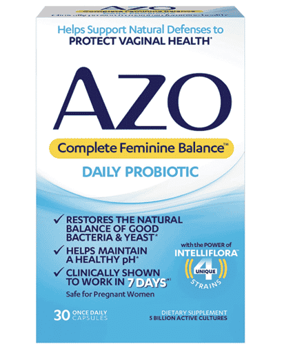 AZO Complete Feminine Balance Daily Probiotic for Women