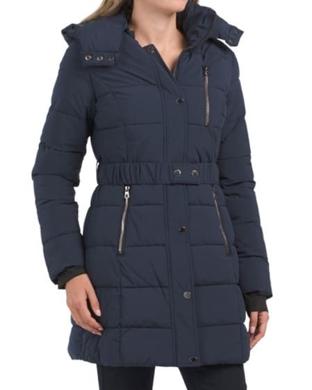 Belted Stretch Heavyweight Puffer Coat | Luxury Gifts | Marshalls