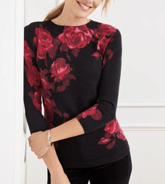 Audrey Cashmere Sweater – Ikat Roses