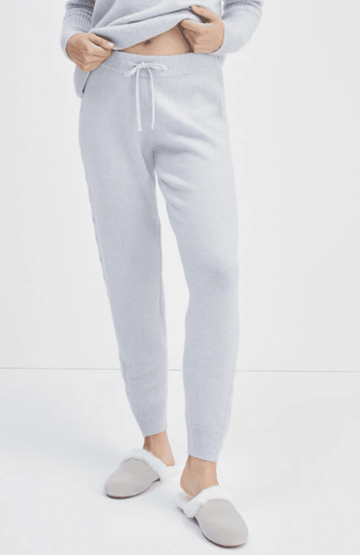 Cashmere Cable Joggers