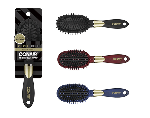 Conair Velvet Touch Travel Hairbrush