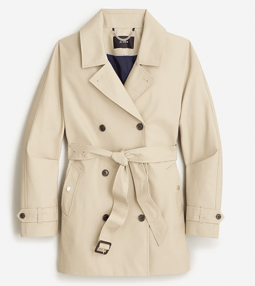 Short Trench Coat from J.Crew