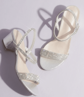 crystal-encrusted stretch strap low-heel sandals