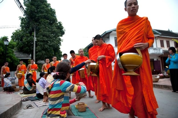 Monks in Luang Prabang, Laos