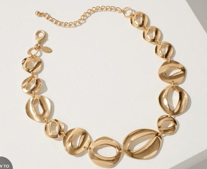 Gold Tone Bib Necklace at Chico’s