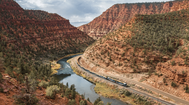 Train Red Rocks 8 USA Train Trips for Solo Women Over 50 | Sixty and Me