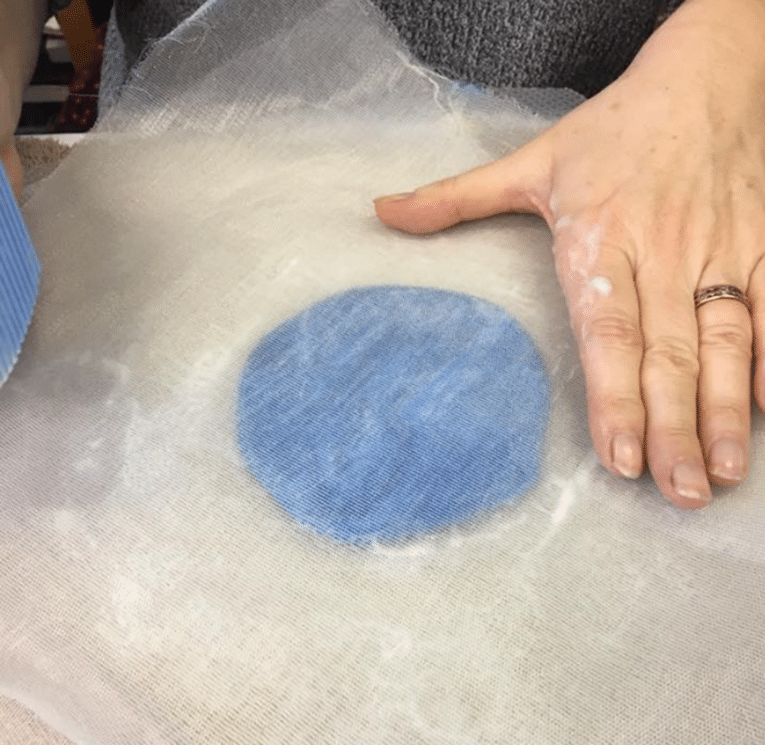 Felting with a resist