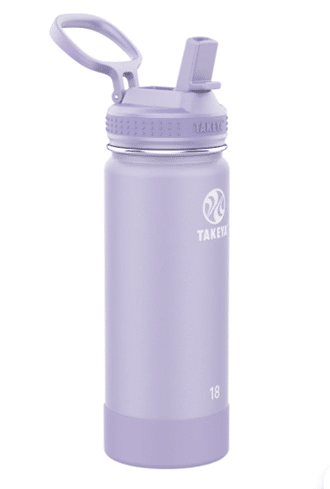 ACTIVES INSULATED WATER BOTTLE WITH STRAW LID