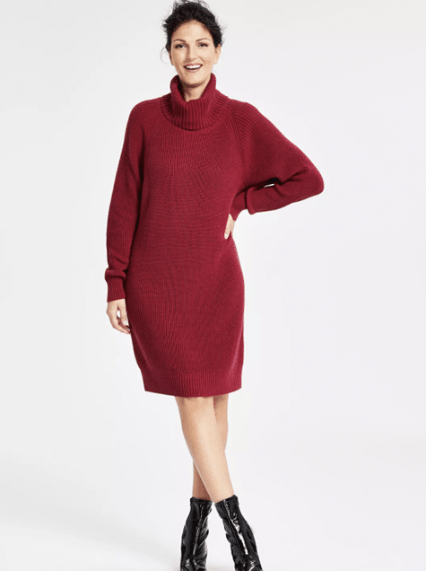 Macy’s I.N.C. INTERNATIONAL CONCEPTS Turtleneck Sweater Dress