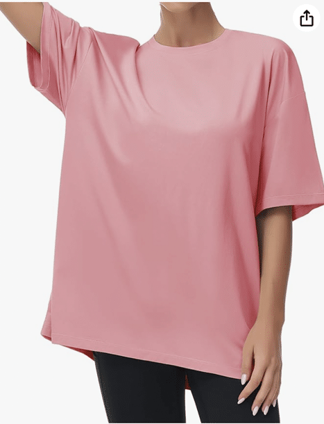 Amazon THE GYM PEOPLE Women's Casual Oversized T-Shirt