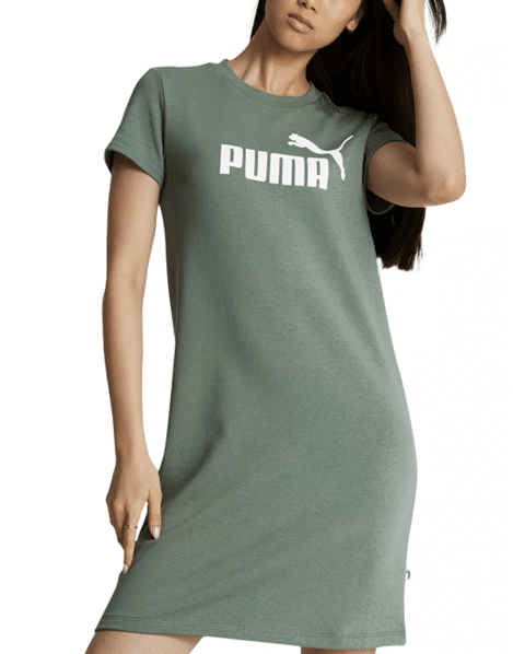 Puma Essentials Logo Short-Sleeve French Terry Dress at Macy’s