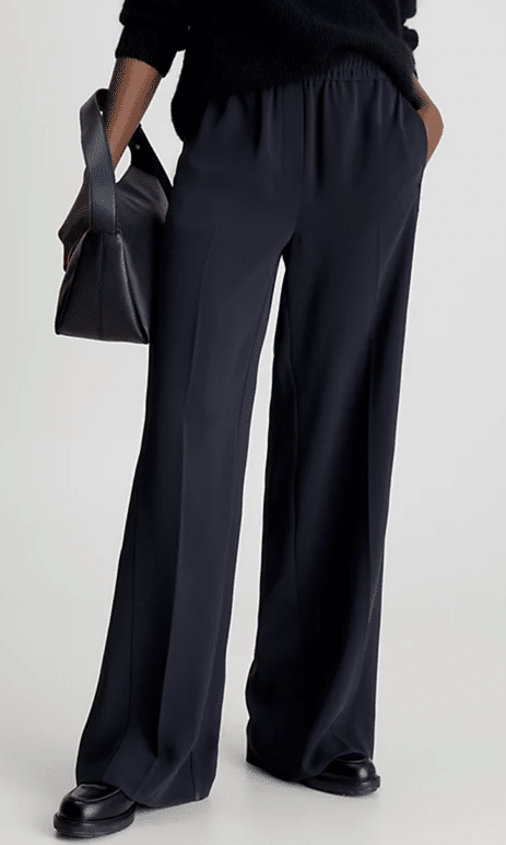 Twill Elastic Waist Trousers from Calvin Klein