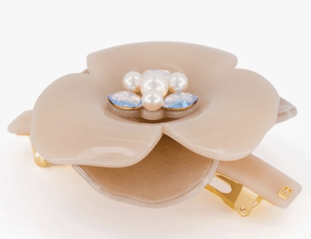 Alexandre de Paris Imitation Pearl Flower Barrette from Nordstrom