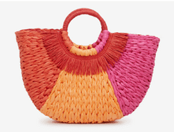 Kelly and Katie ring straw tote