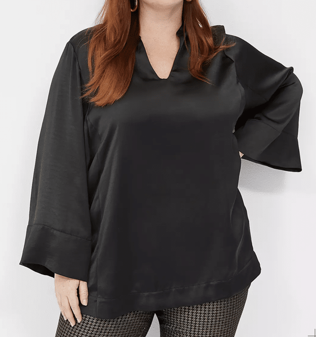 Relaxed Bell-Sleeve Popover Tunic